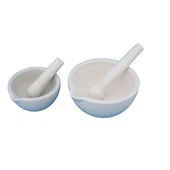 Laboratwa Mini Alumina Seramik Porselèn Laboratwa mòtye ak Pilon Set